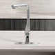 Contemporary kitchen faucet accessory with chrome finish