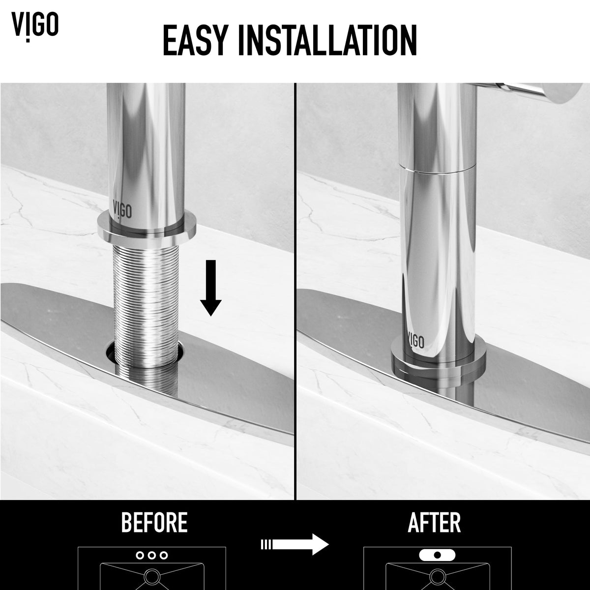 Chrome faucet accessory for modern kitchen design