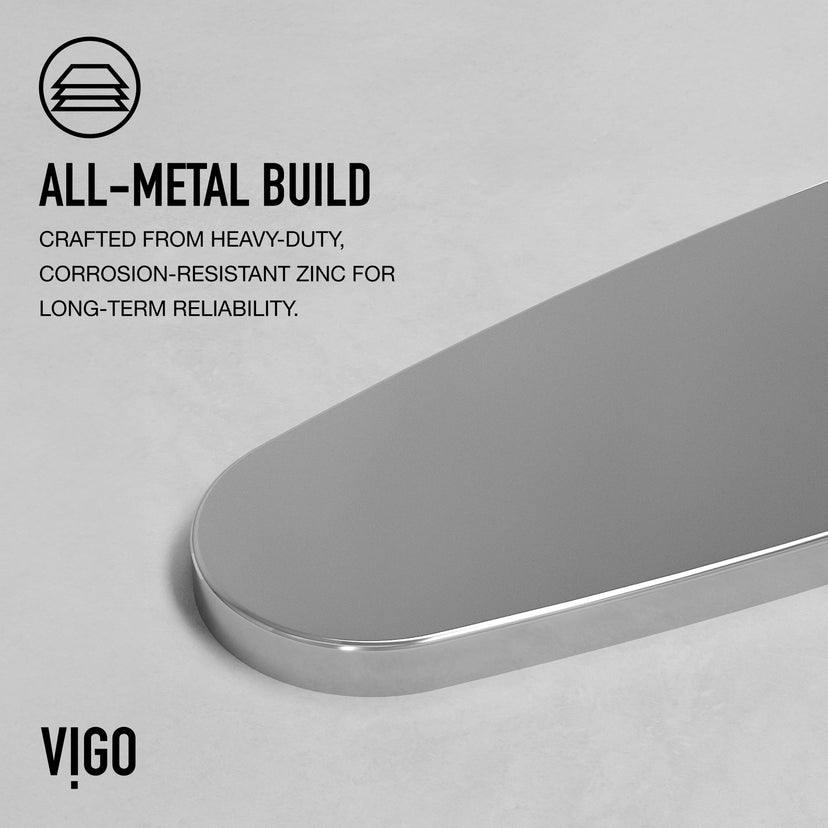 Modern kitchen faucet accessory in polished chrome finish