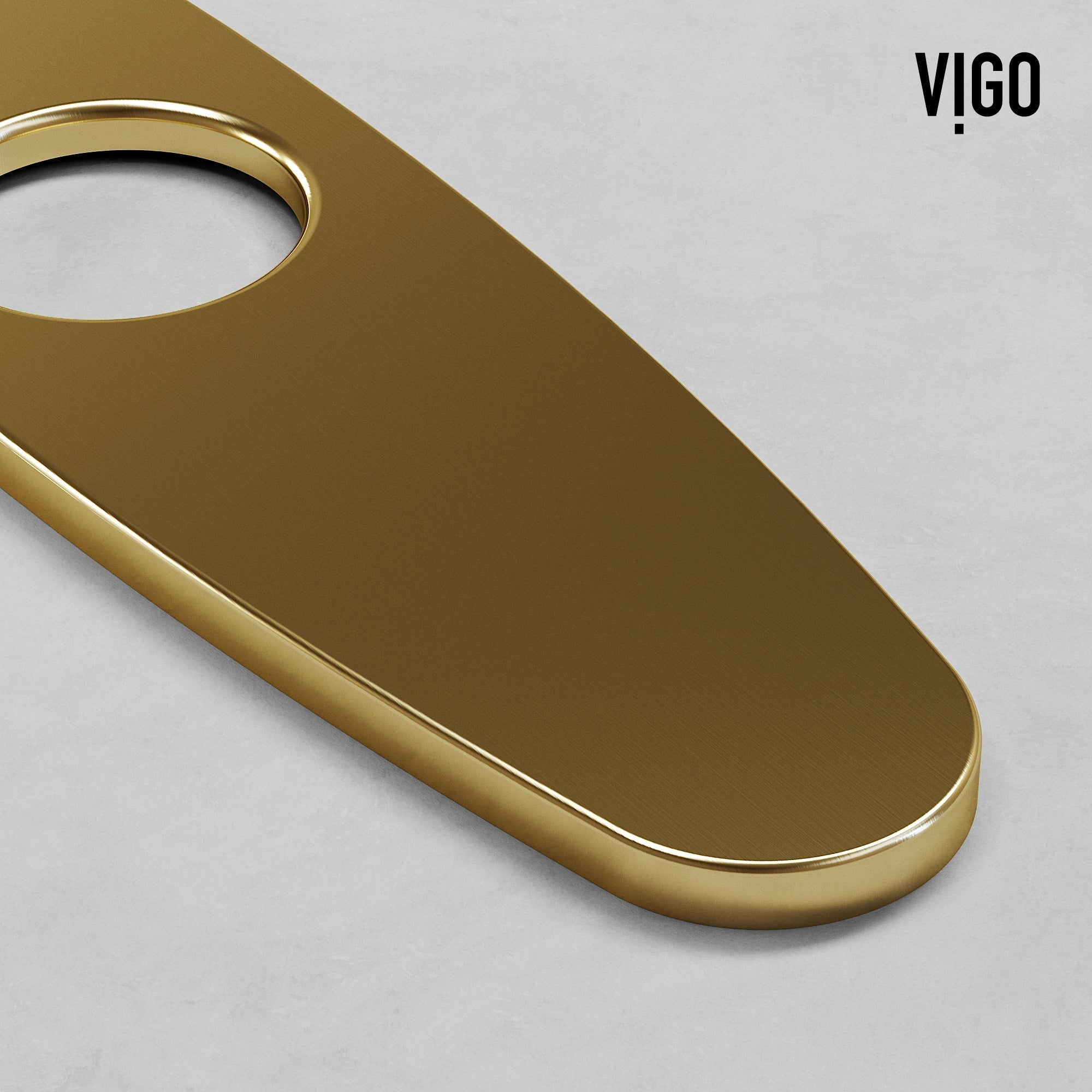 Sleek brushed gold faucet accessory for contemporary kitchens