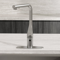 Contemporary kitchen faucet accessory in stainless steel finish