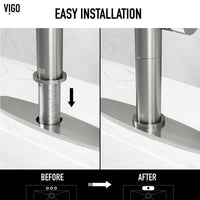 Stainless steel faucet accessory with sleek modern design