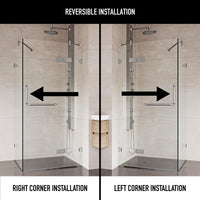 Monteray Frameless Square Shower Enclosure