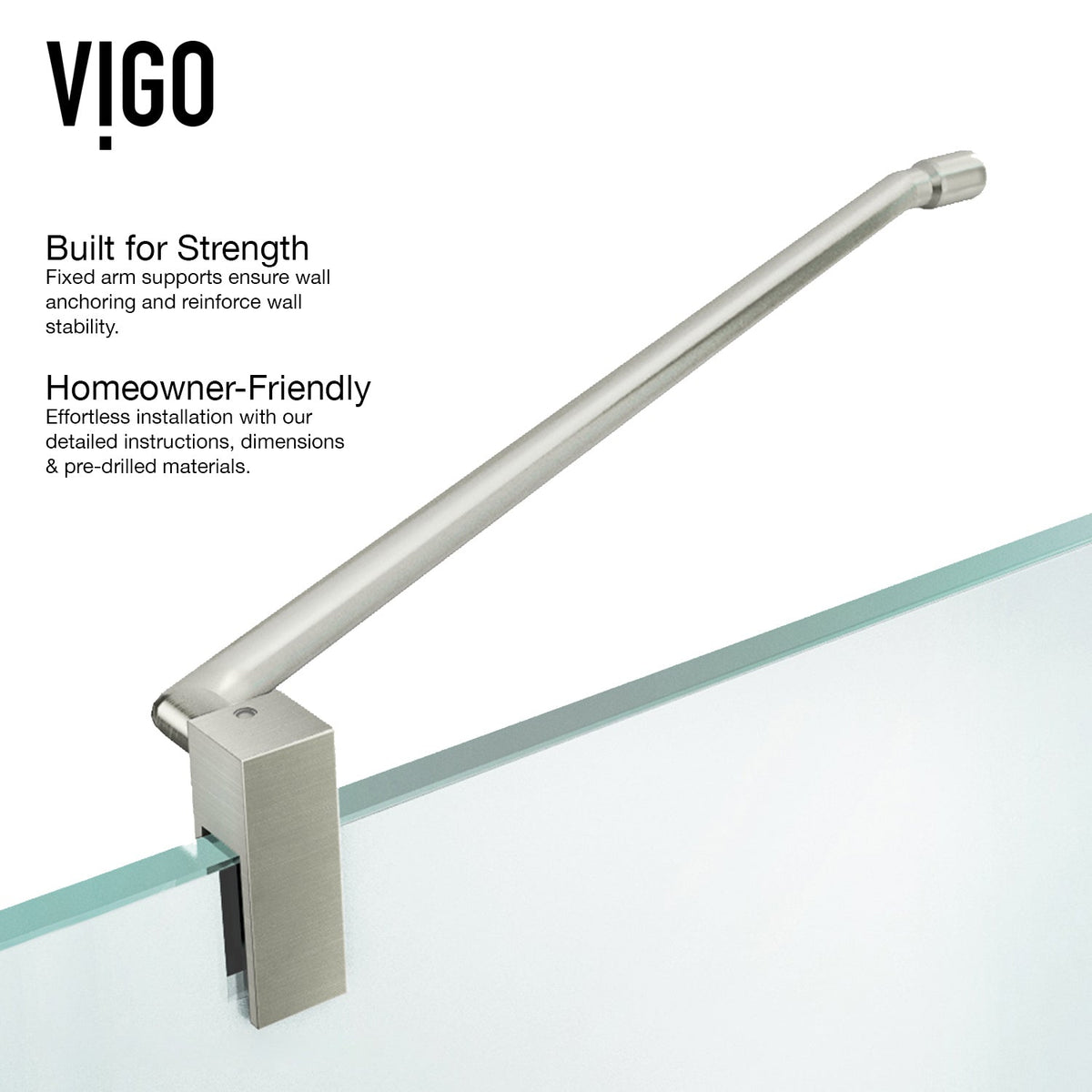 Reversible installation shower enclosure with stainless steel hardware