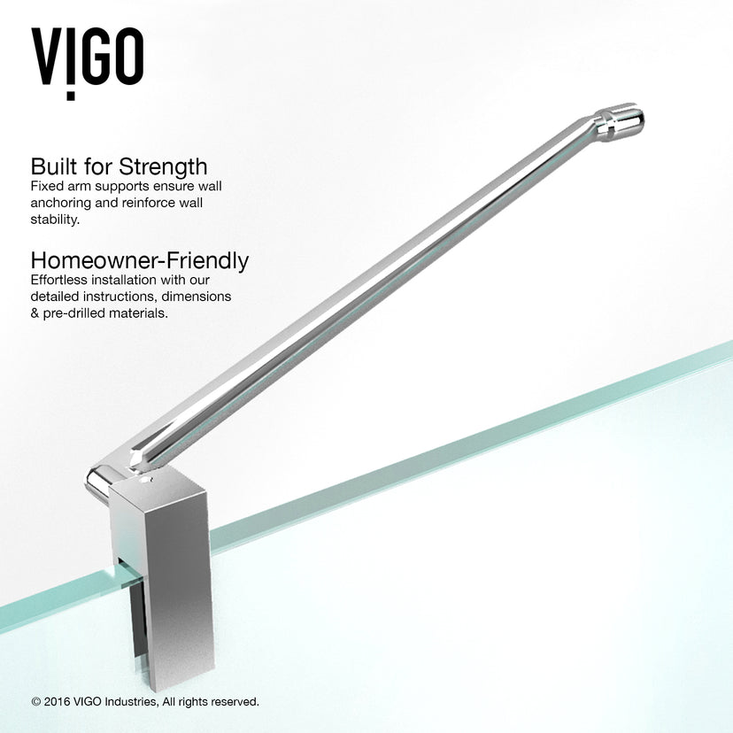 Monteray 34 in. L x 34 in. W x 73 in. H Frameless Hinged Square Shower Enclosure and Elan 24 in. Linear Shower Drain in Chrome