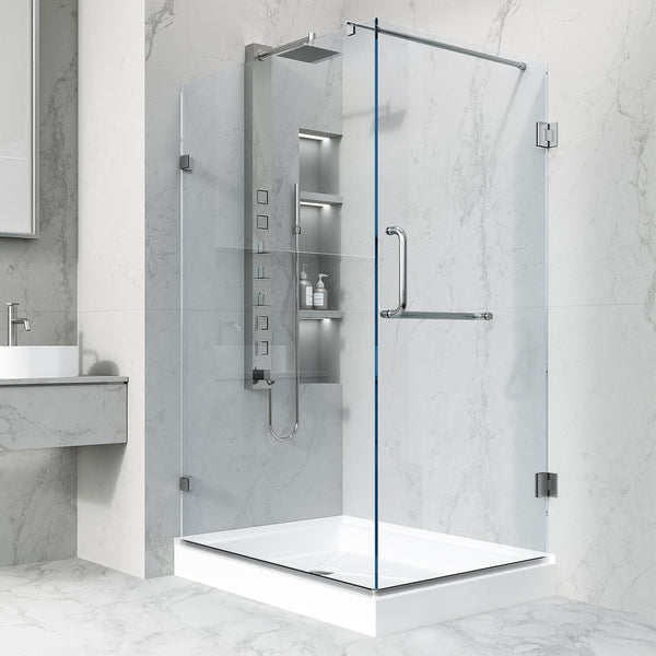 Pacifica – 46 in. W X 34 in. L X 73 in. H Frameless Rectangular