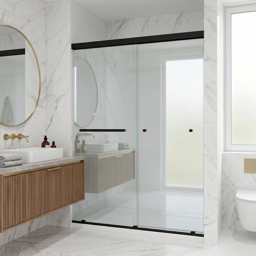 Satro E-Class Semi-Frameless Double-Sliding Shower Door