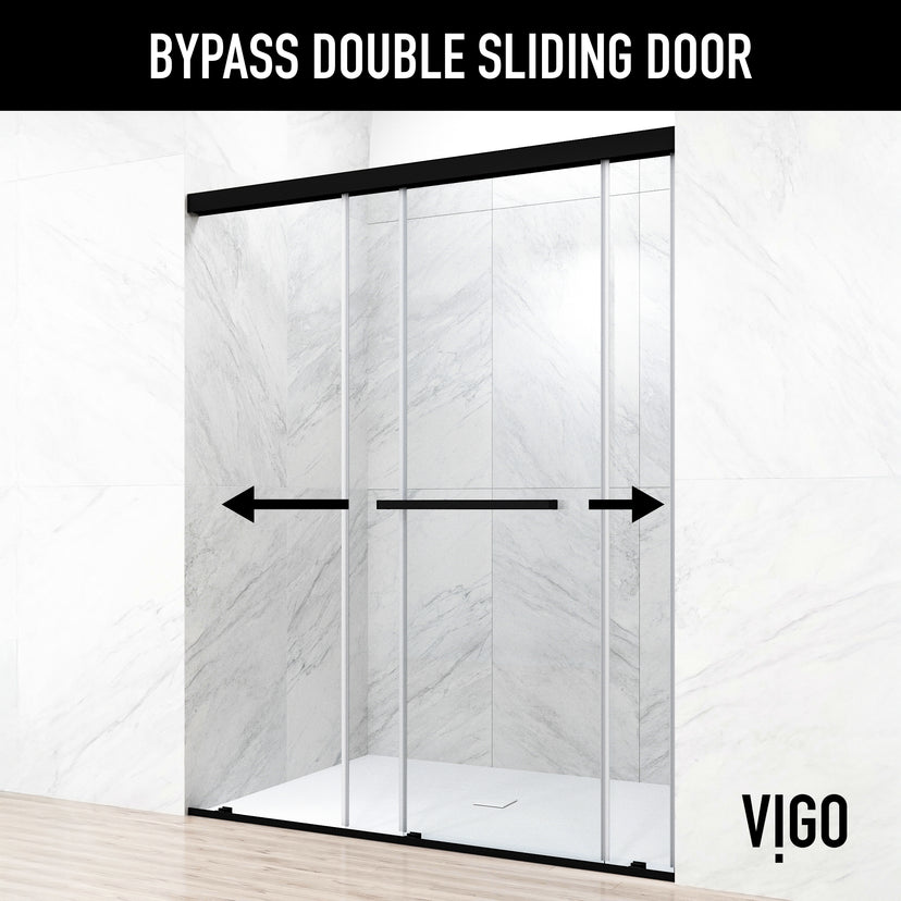 Satro E-Class Semi-Frameless Double-Sliding Shower Door