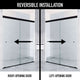 Satro E-Class Semi-Frameless Double-Sliding Shower Door