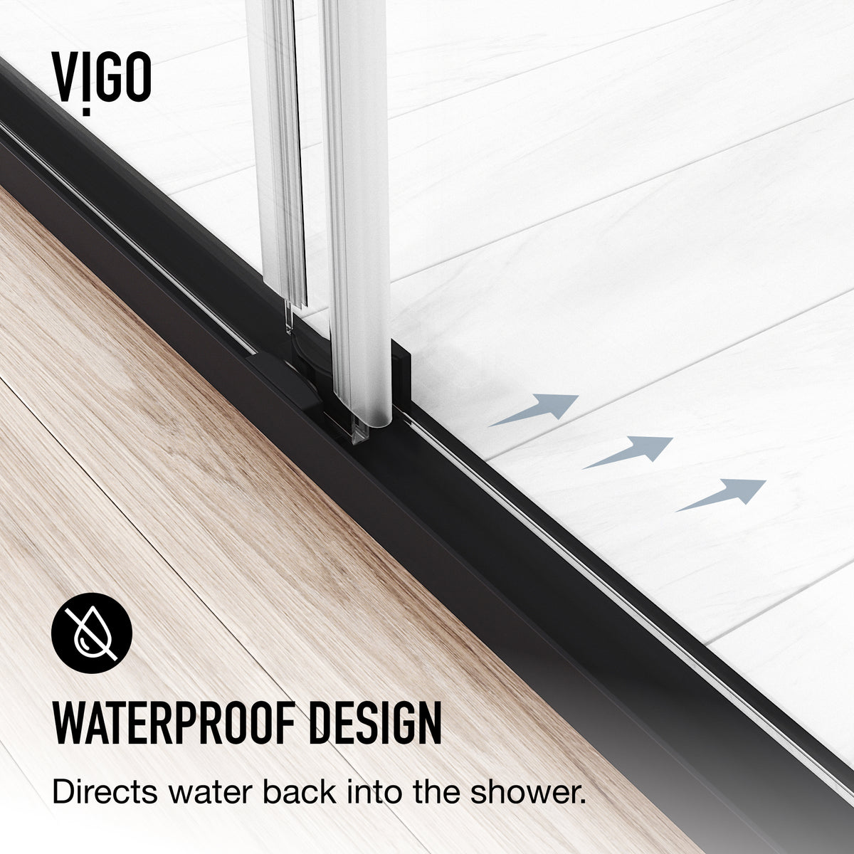 Satro E-Class 52 to 60 in. W x 74 in. H Semi-Frameless Double-Sliding Shower Door and Elan 24 in. Linear Shower Drain in Matte Black