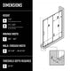 Amada Frameless Sliding Shower Door