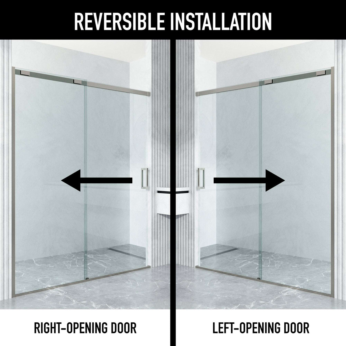 Amada Frameless Sliding Shower Door