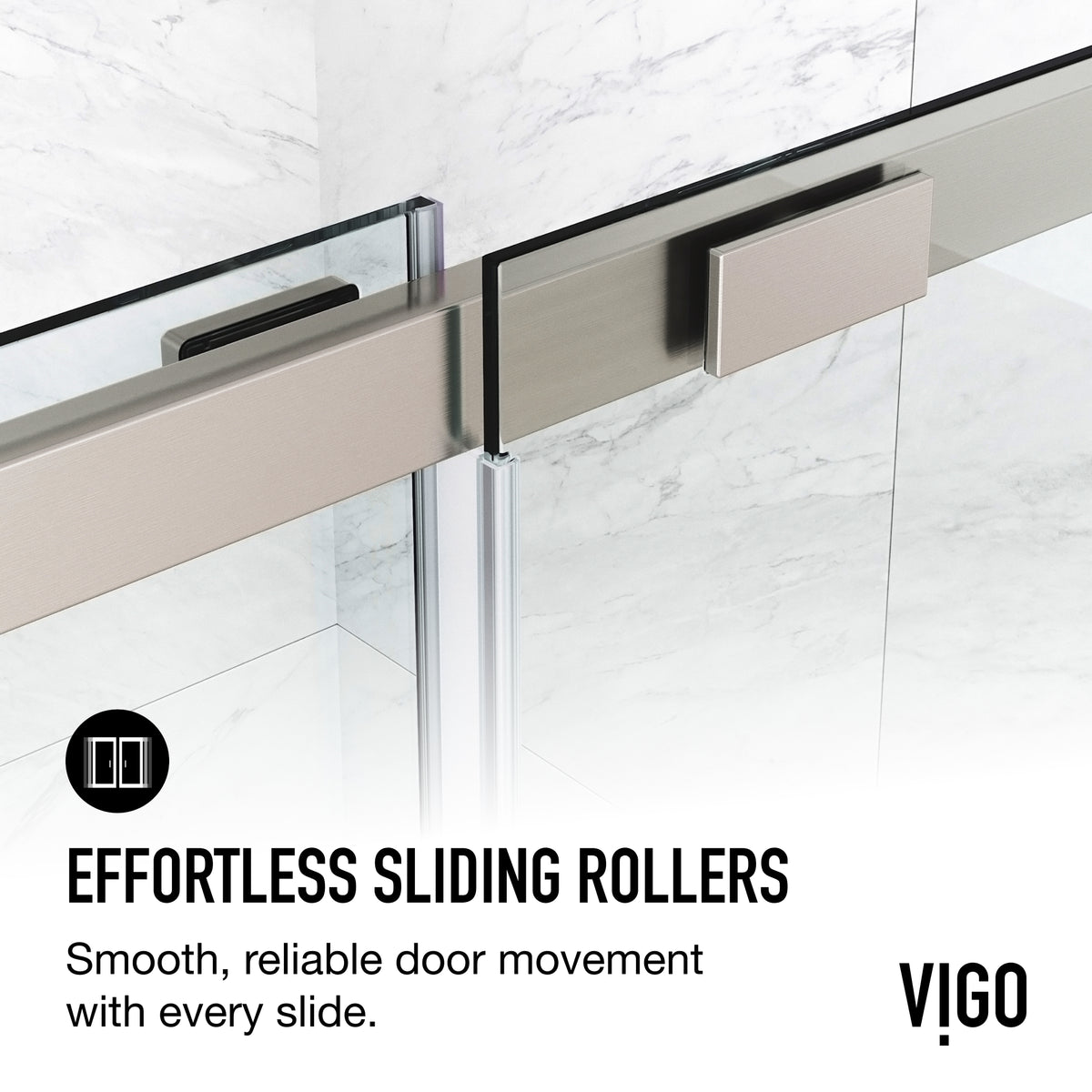 Amada 60 in. W x 74 in. H Sliding Shower Door and Elan 24 in. Linear Shower Drain in Brushed Nickel