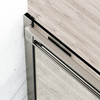 60 in. W x 74 in. H Sliding Shower Door in Brushed Nickel with 1/4 in. Clear Glass and Elan 36 in. Linear Shower Drain