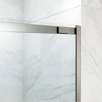 60 in. W x 74 in. H Sliding Shower Door in Brushed Nickel with 1/4 in. Clear Glass and Elan 36 in. Linear Shower Drain