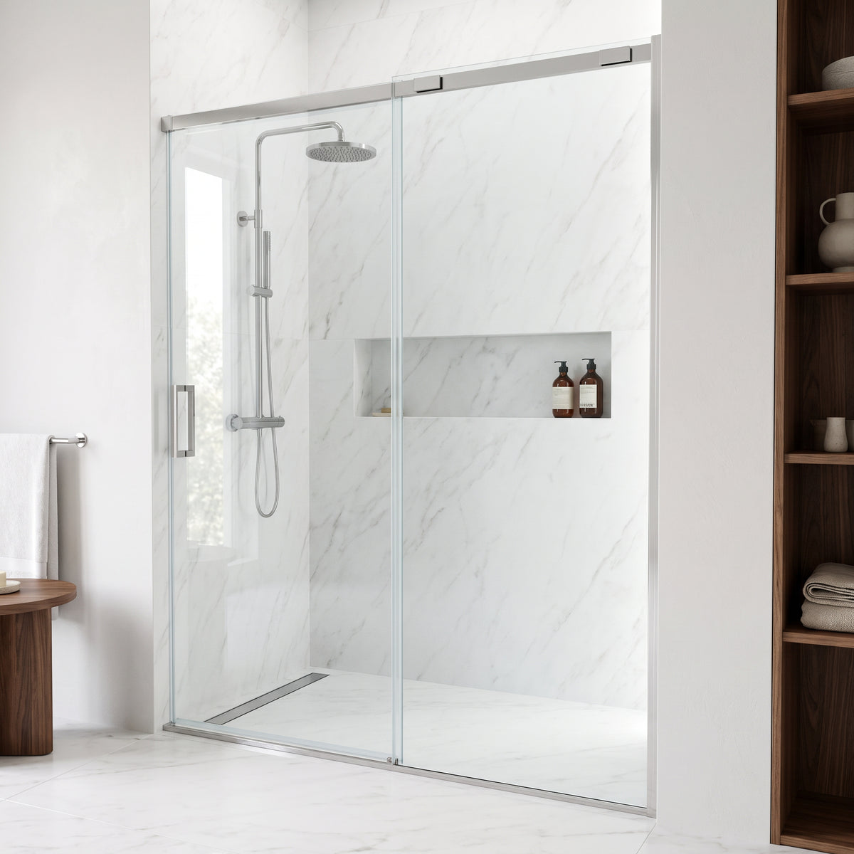Amada Frameless Sliding Shower Door