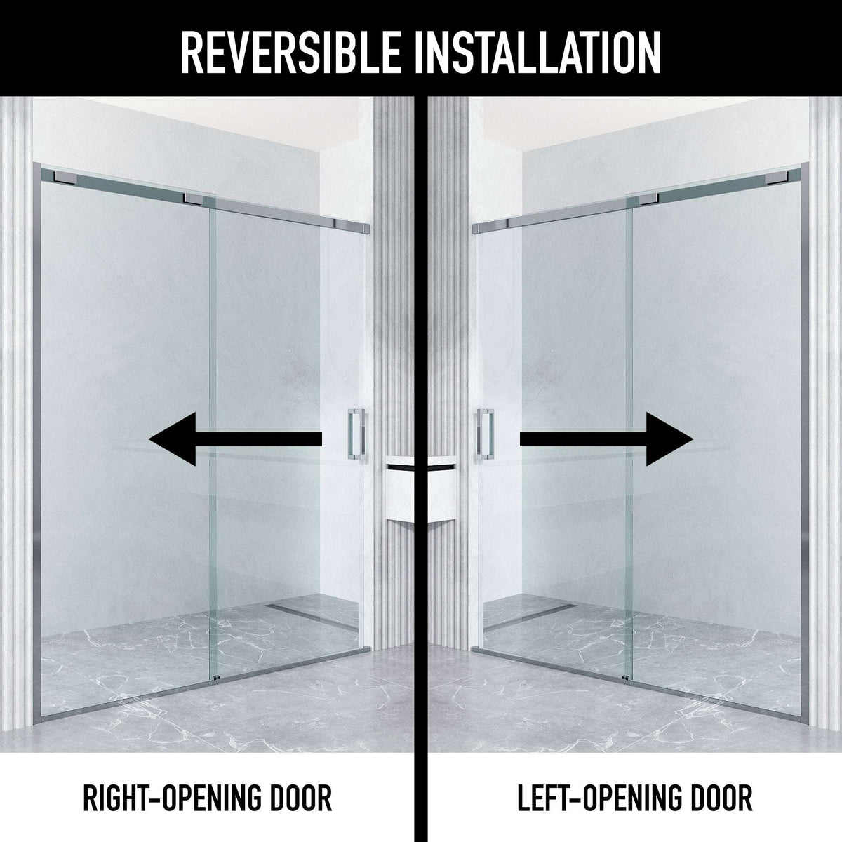Amada Frameless Sliding Shower Door