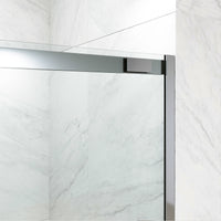 Amada 60 in. W x 74 in. H Sliding Shower Door and Elan 24 in. Linear Shower Drain in Chrome