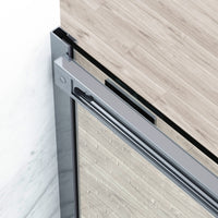 60 in. W x 74 in. H Sliding Shower Door in Chrome with 1/4 in. Clear Glass and Elan 36 in. Linear Shower Drain