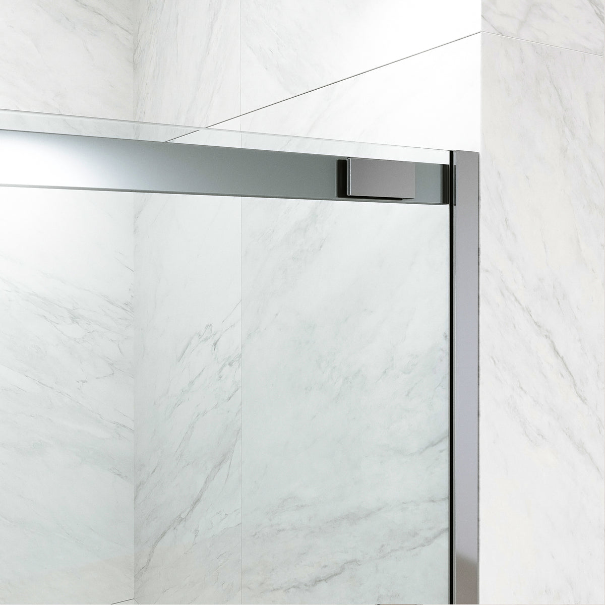 60 in. W x 74 in. H Sliding Shower Door in Chrome with 1/4 in. Clear Glass and Elan 36 in. Linear Shower Drain