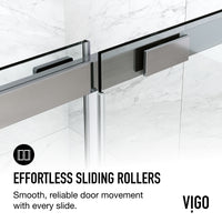 60 in. W x 74 in. H Sliding Shower Door in Chrome with 1/4 in. Clear Glass and Elan 36 in. Linear Shower Drain