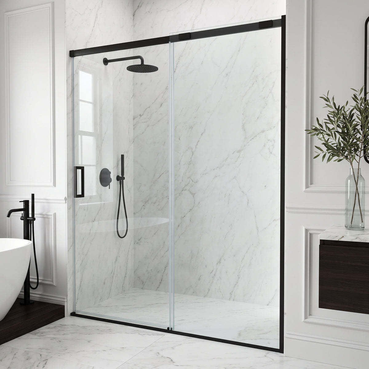 Amada Frameless Sliding Shower Door