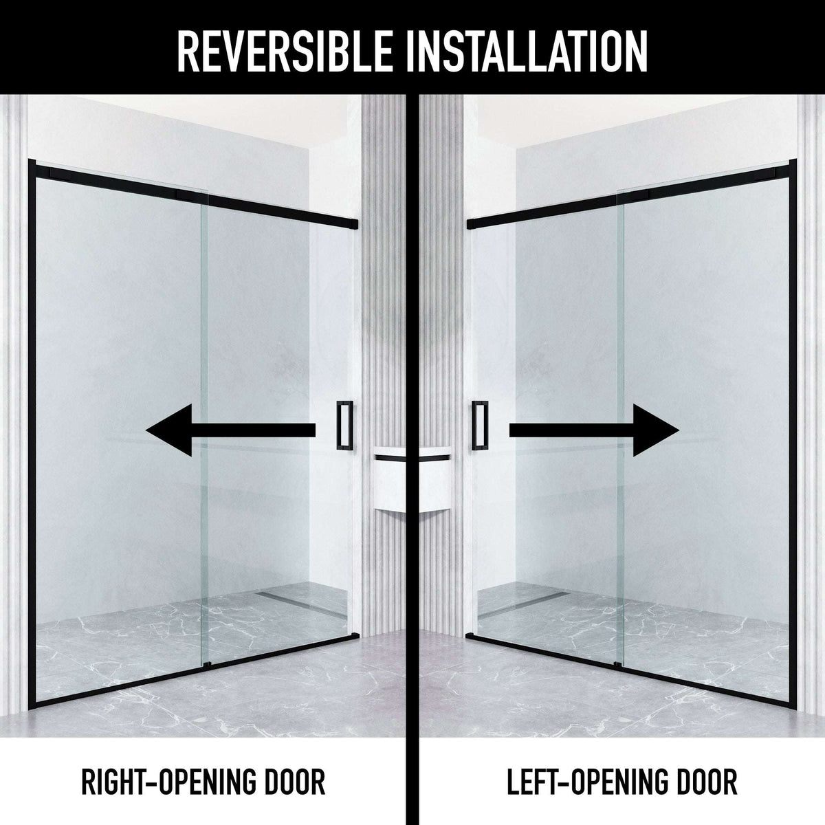 Amada Frameless Sliding Shower Door