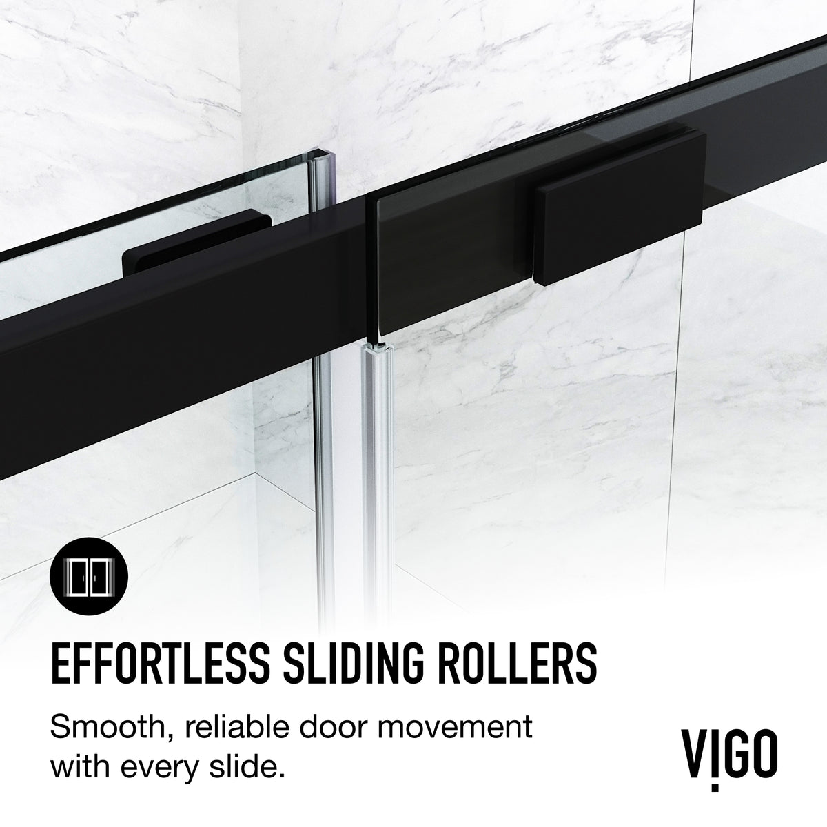 60 in. W x 74 in. H Sliding Shower Door in Matte Black with 1/4 in. Clear Glass and Elan 36 in. Linear Shower Drain