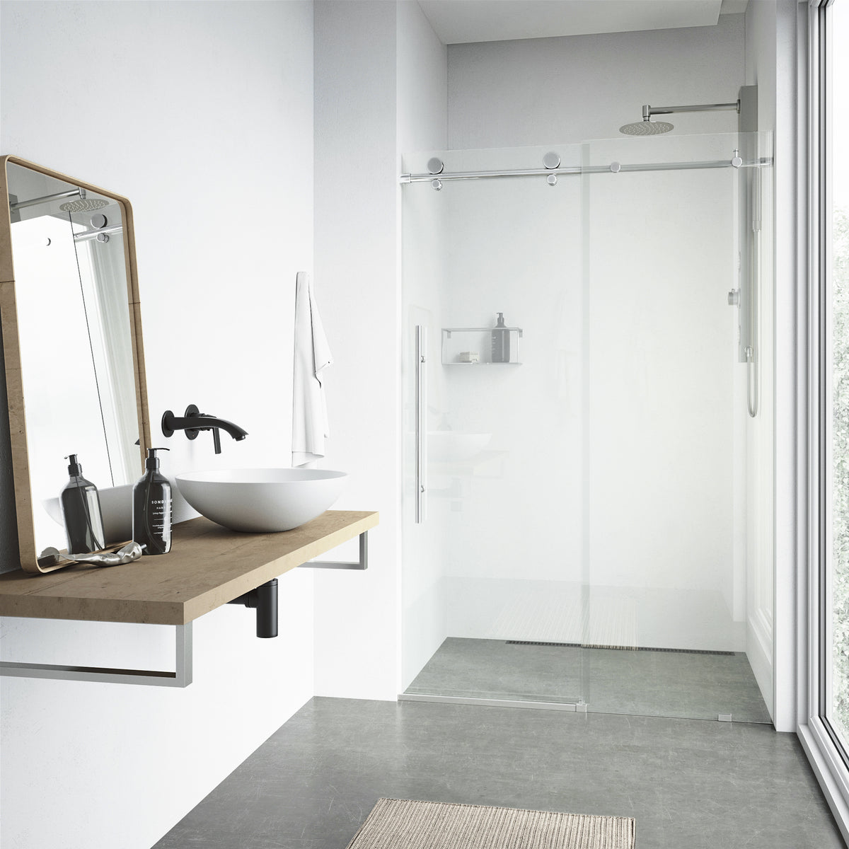 Elan E-Class Frameless Sliding Shower Door