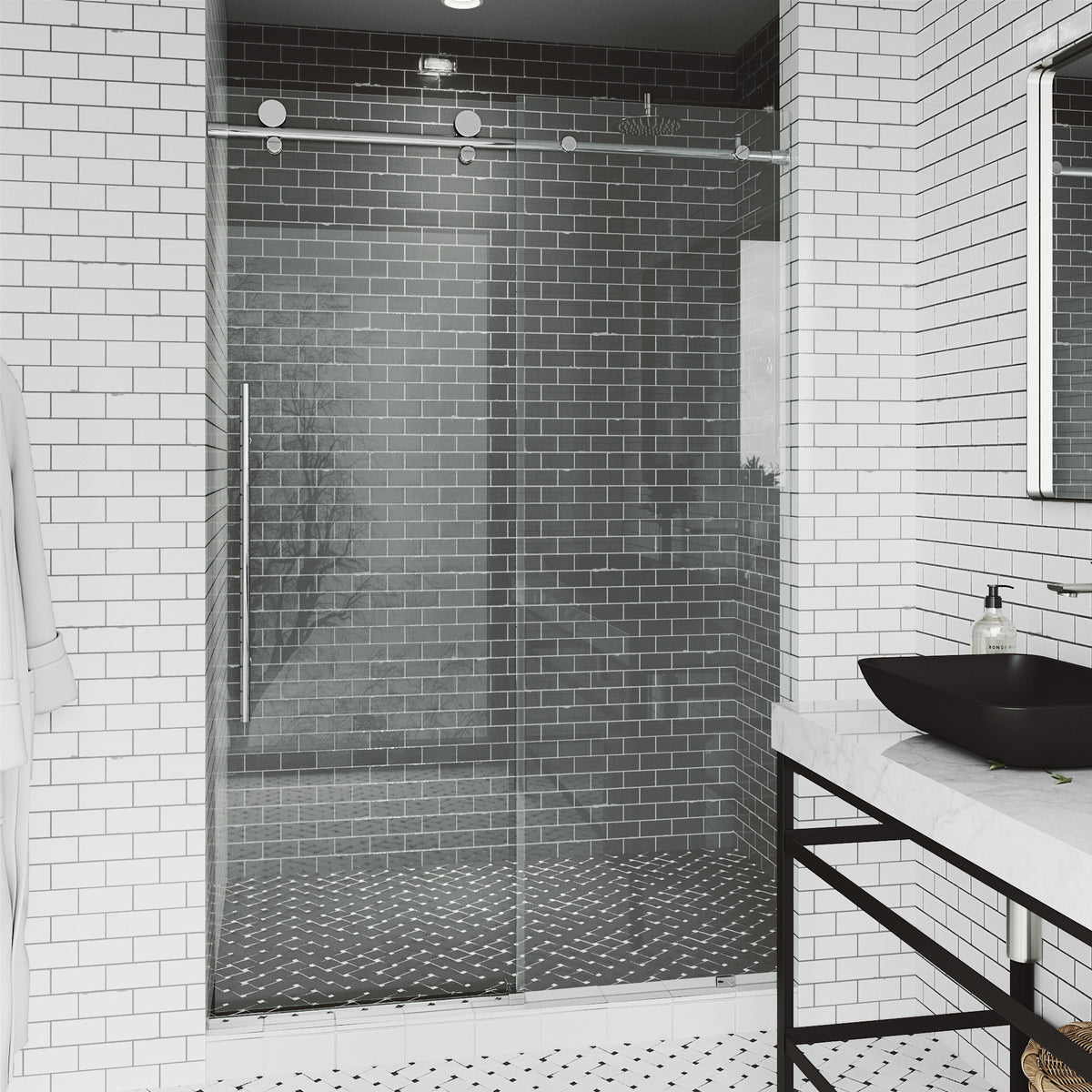 Elan E-Class Frameless Sliding Shower Door