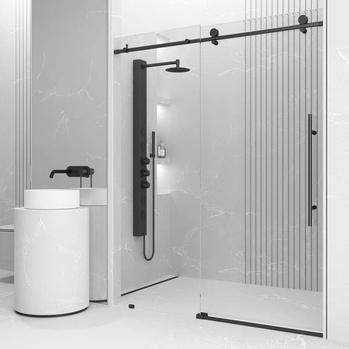 Elan E-Class Frameless Sliding Shower Door