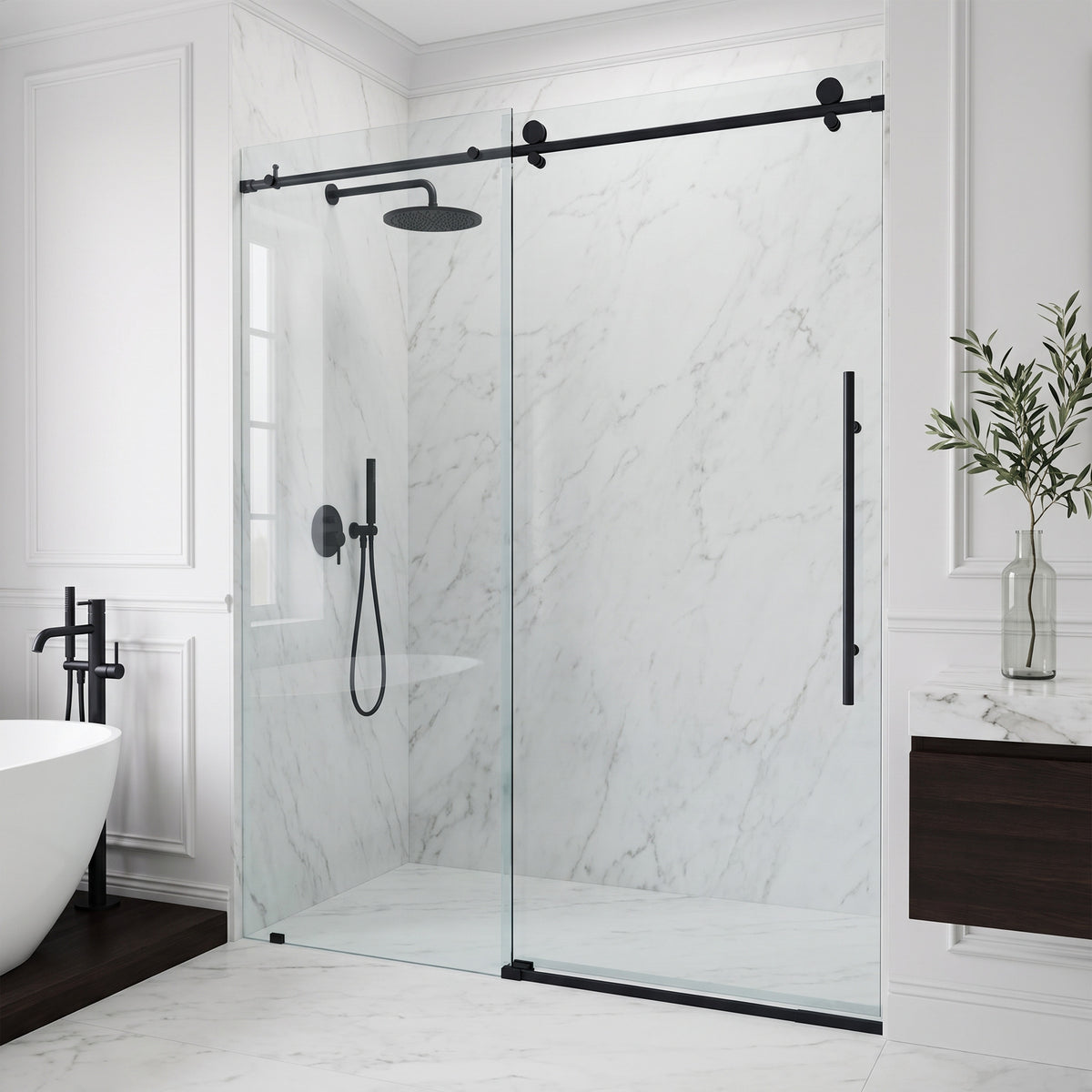 Elan E-Class Frameless Sliding Shower Door