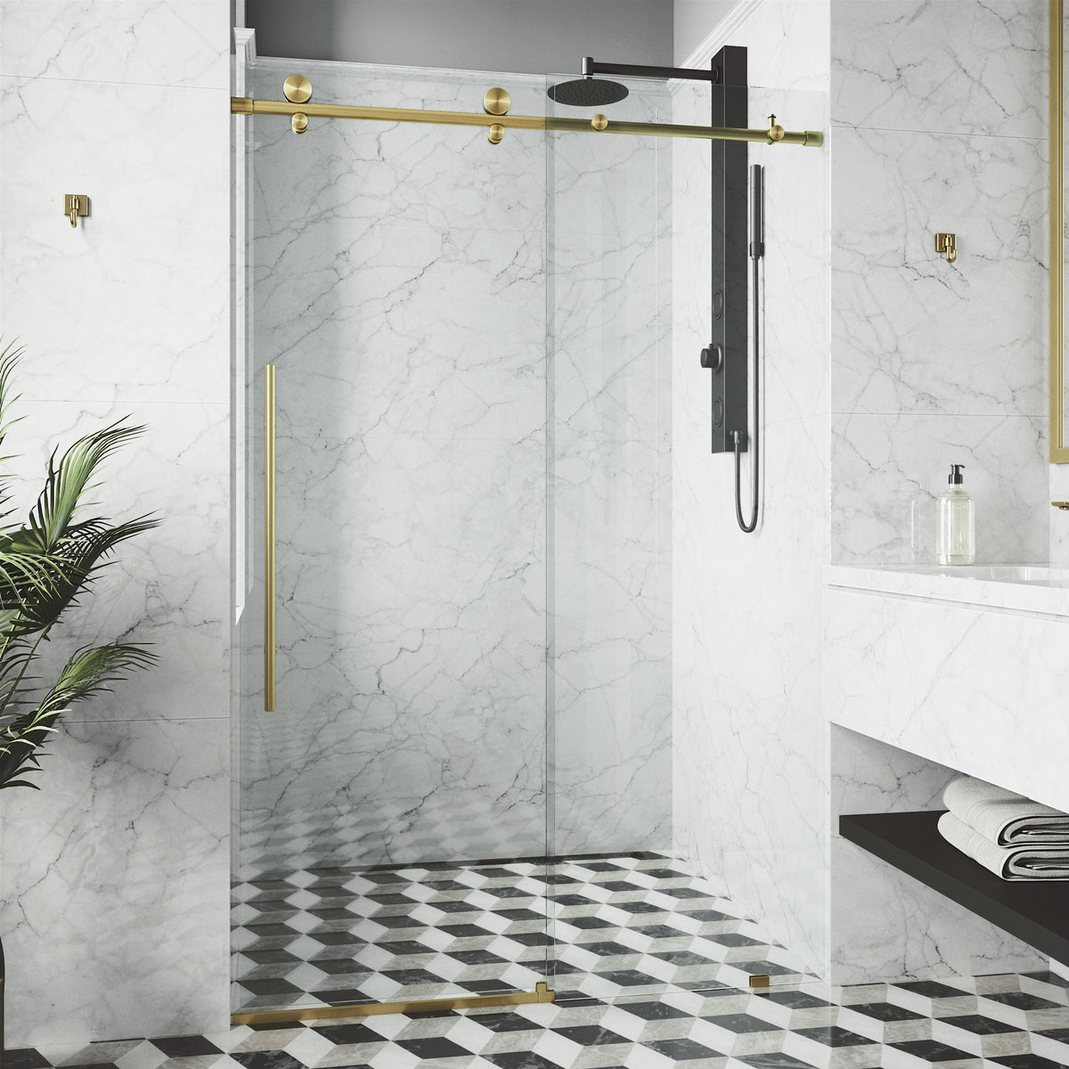 Elan E-Class Frameless Sliding Shower Door