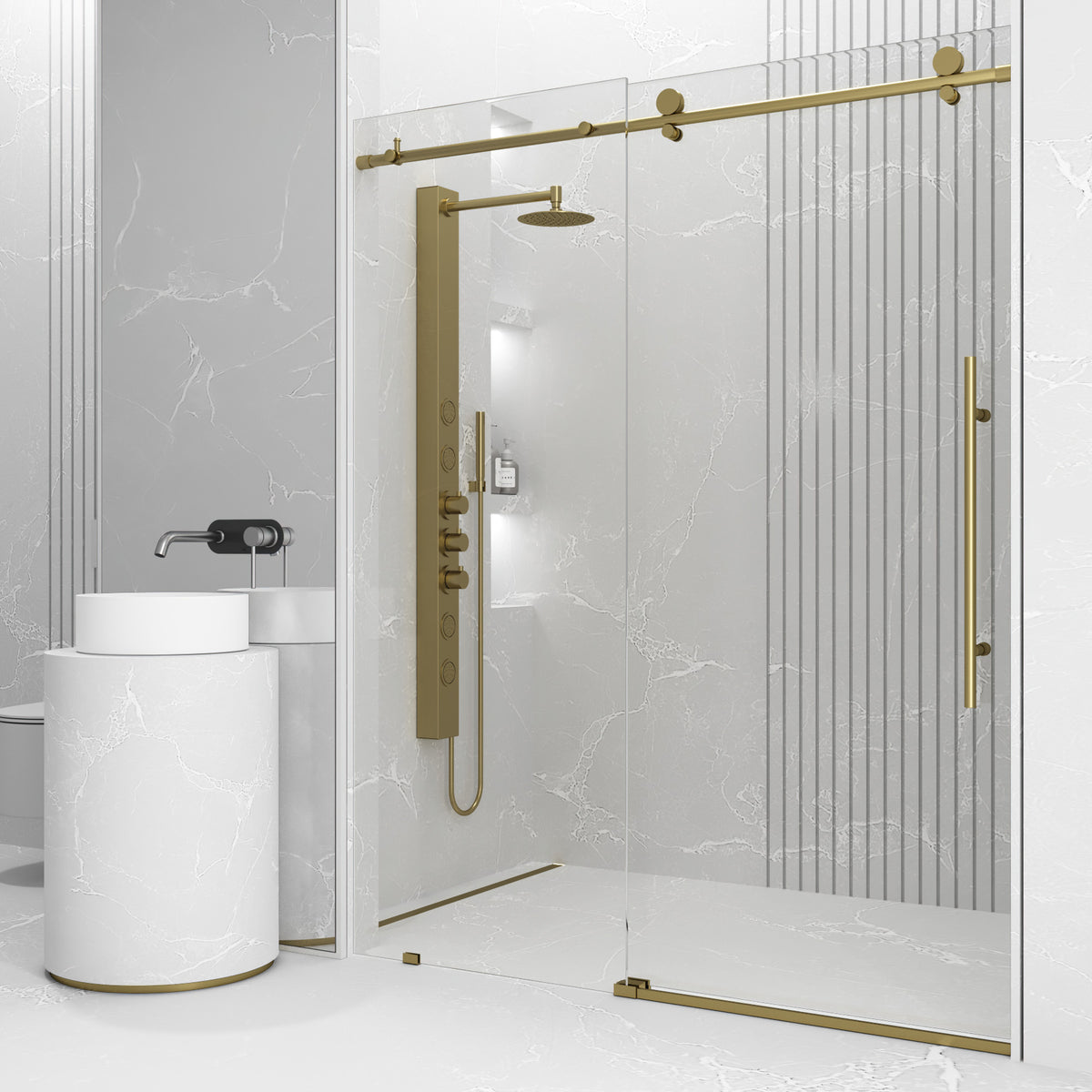 Elan E-Class Frameless Sliding Shower Door