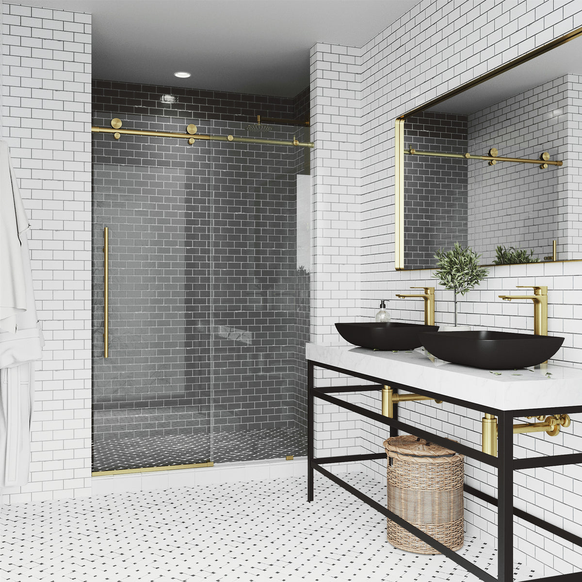 Elan E-Class Frameless Sliding Shower Door