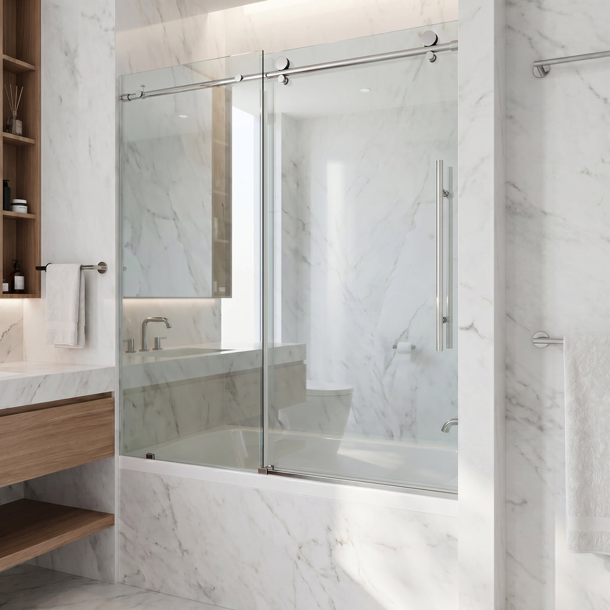 Elan E-Class Frameless Sliding Tub Door