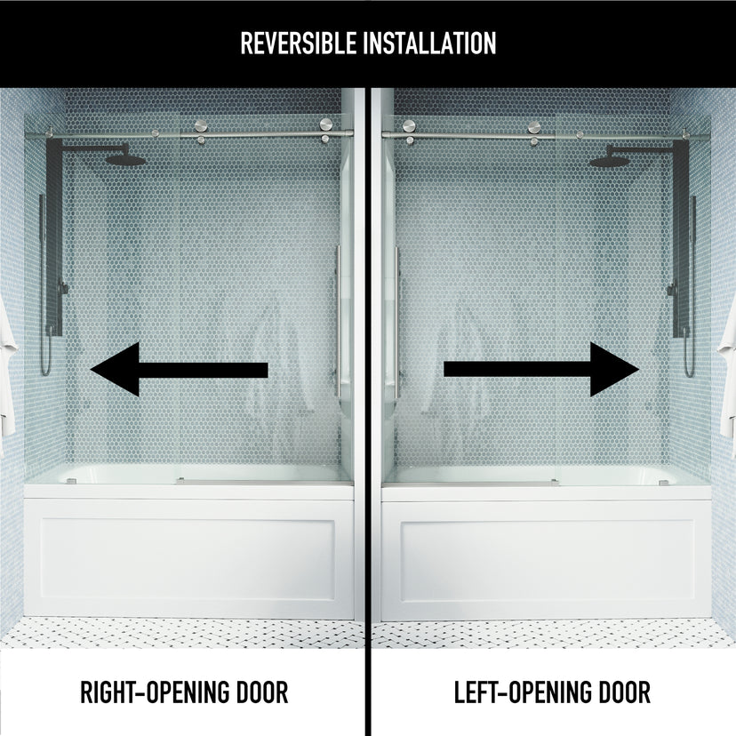 Elan E-Class Frameless Sliding Tub Door