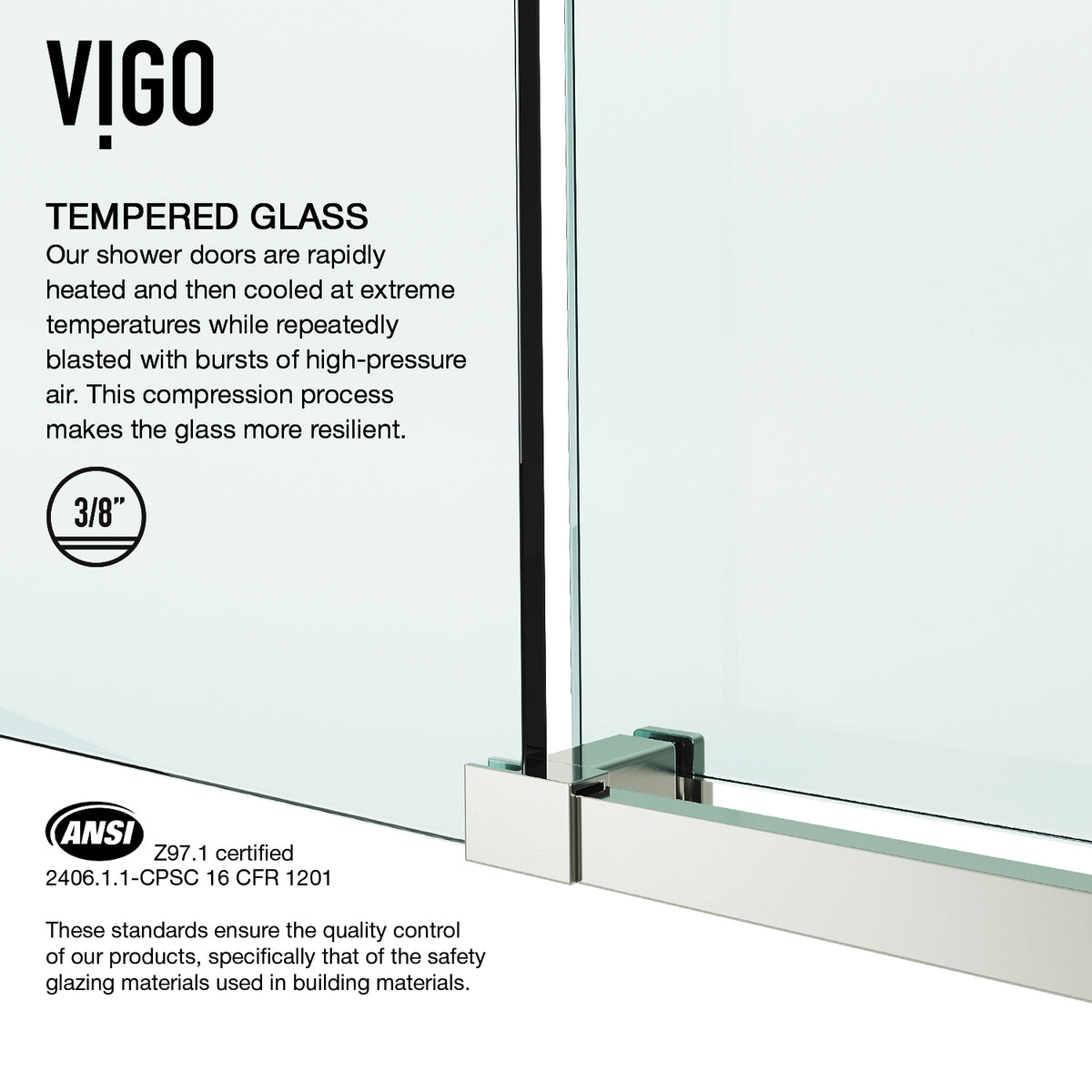 Elan E-Class Frameless Sliding Tub Door