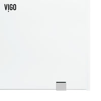 Elan Hart 56 to 60 in. W x 76 in. H Frameless Sliding Shower Door and Satro 3-Piece Bath Hardware Set in Chrome
