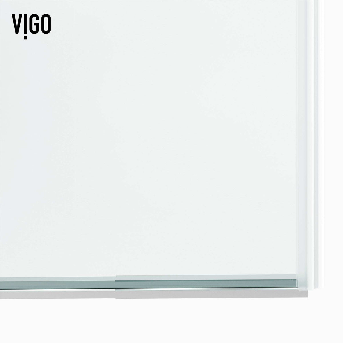 Chrome finish frameless shower door, reversible door installation, clear glass, modern style