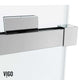 Sliding tub door with clear tempered glass, chrome frame, adjustable width 56 to 60 inches