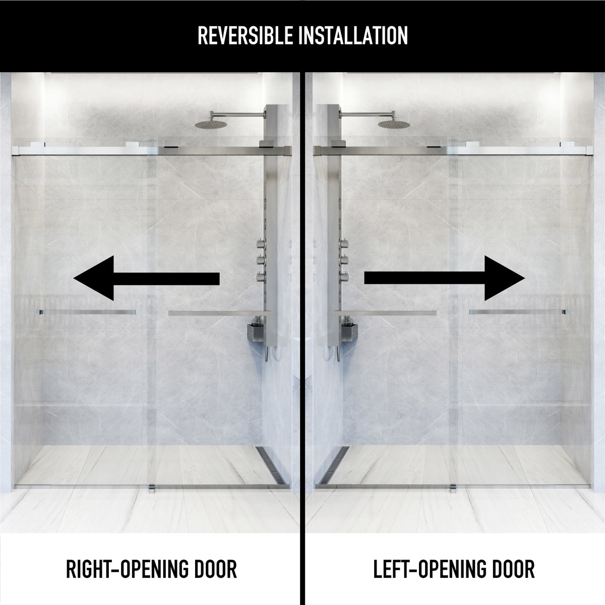 Houston Frameless Sliding Shower Door