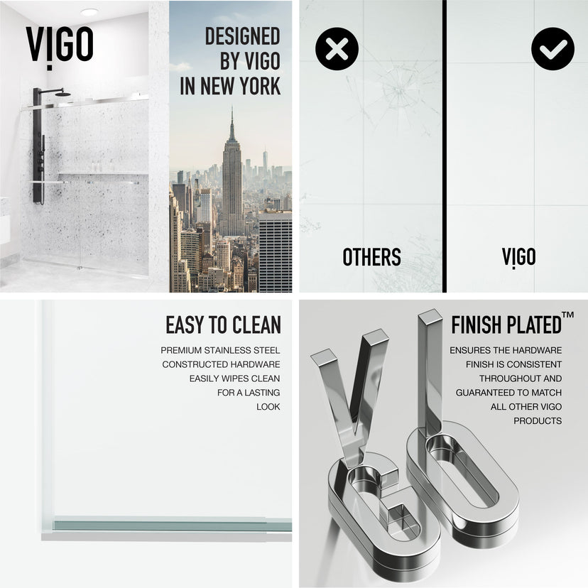 Houston Frameless Sliding Shower Door
