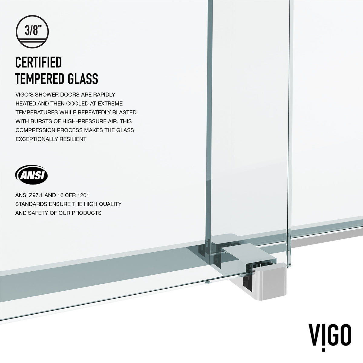 Houston Frameless Sliding Shower Door