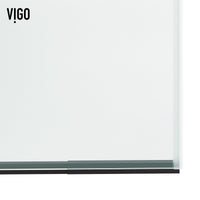 Houston 56-60 in. W x 66 in. H Frameless Sliding Tub Door in Matte Black with 3/8 in. (10mm) Clear Glass and Cass 4-Piece Bath Hardware Set
