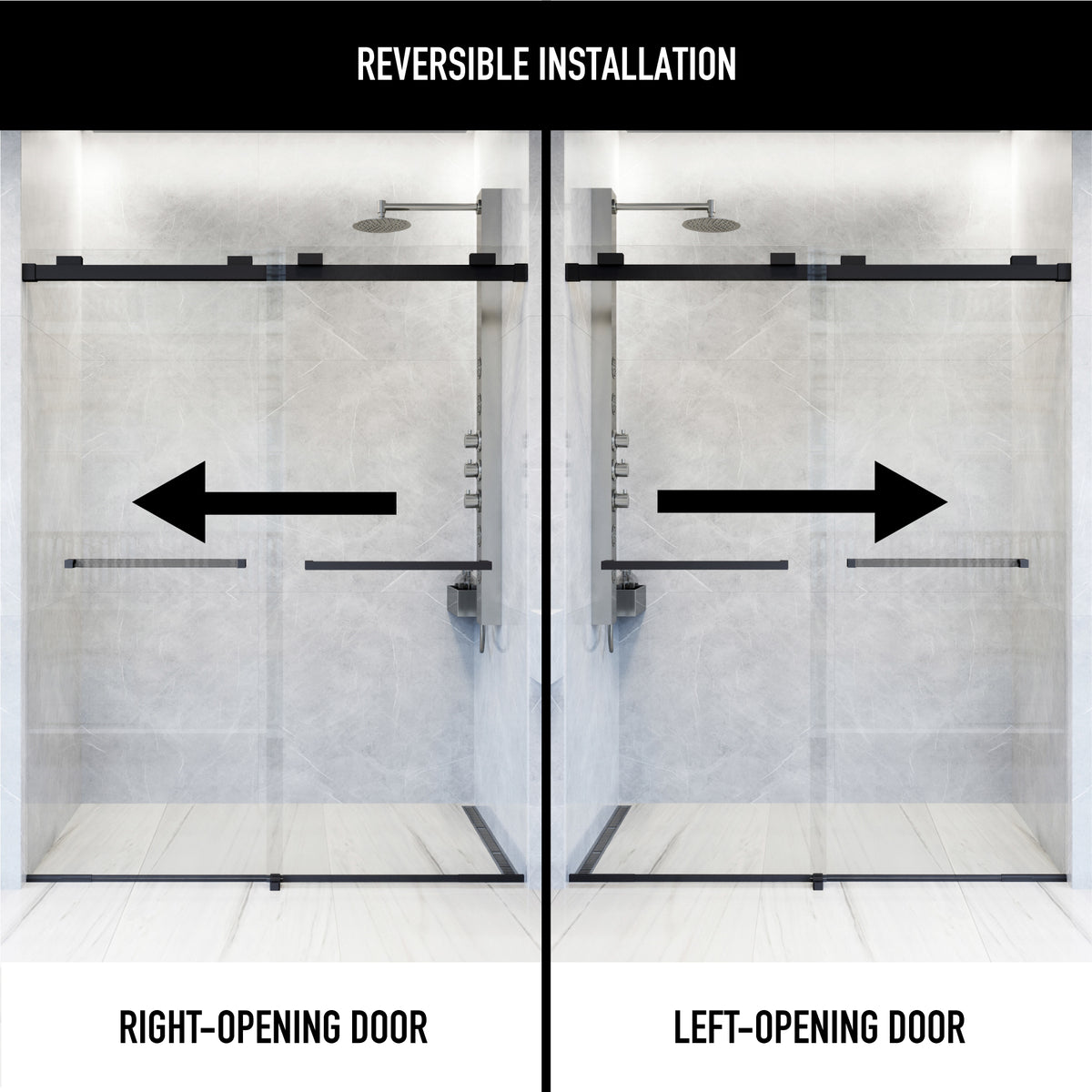 Houston Frameless Sliding Shower Door