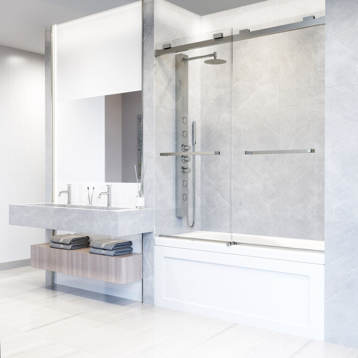 Houston VMotion™ Frameless Sliding Tub Door