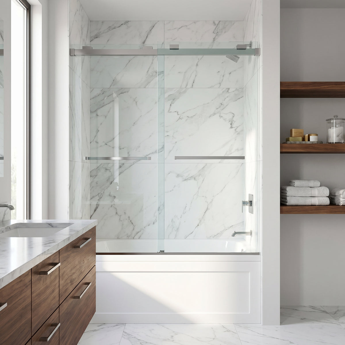 Houston VMotion™ Frameless Sliding Tub Door