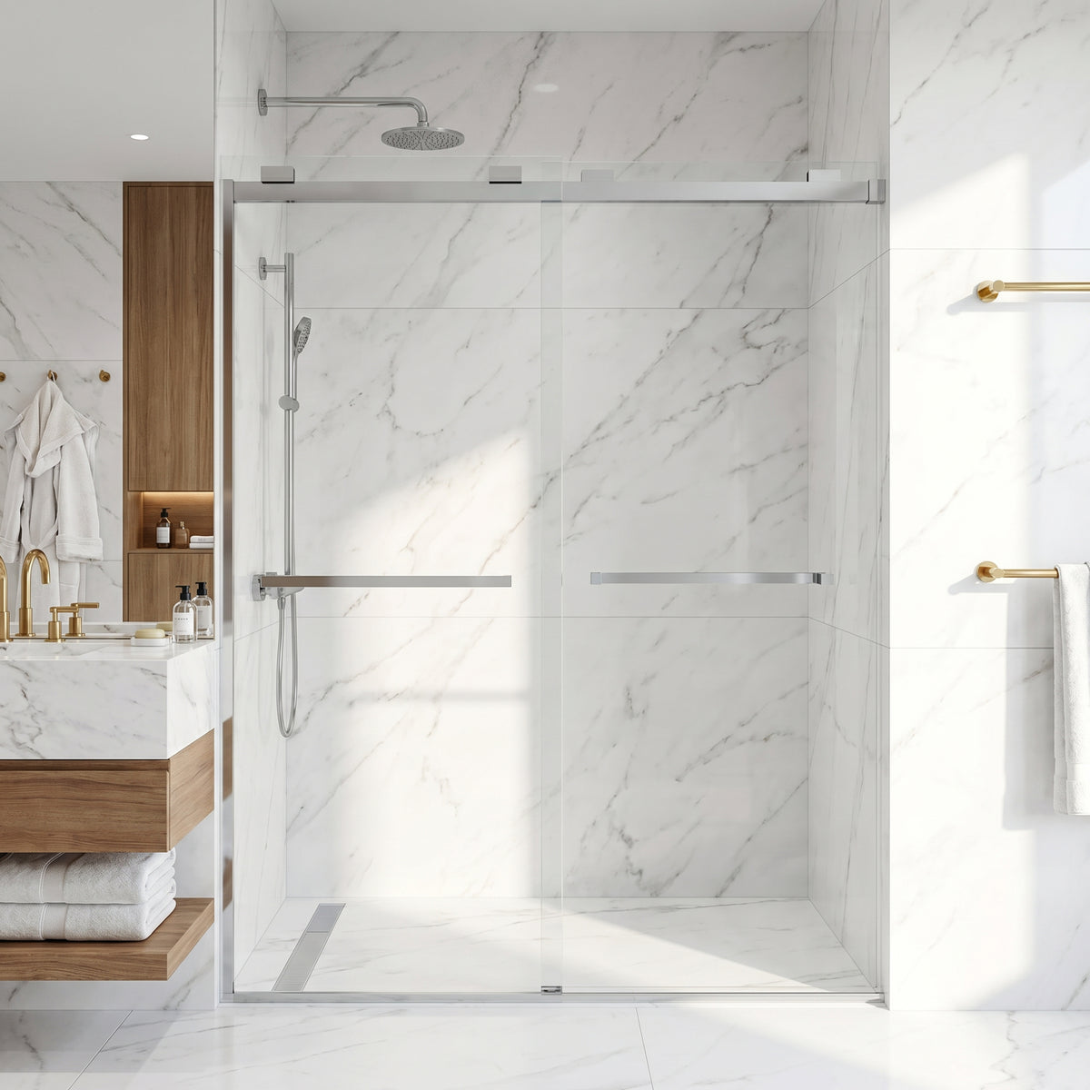 Houston Frameless Sliding Shower Door
