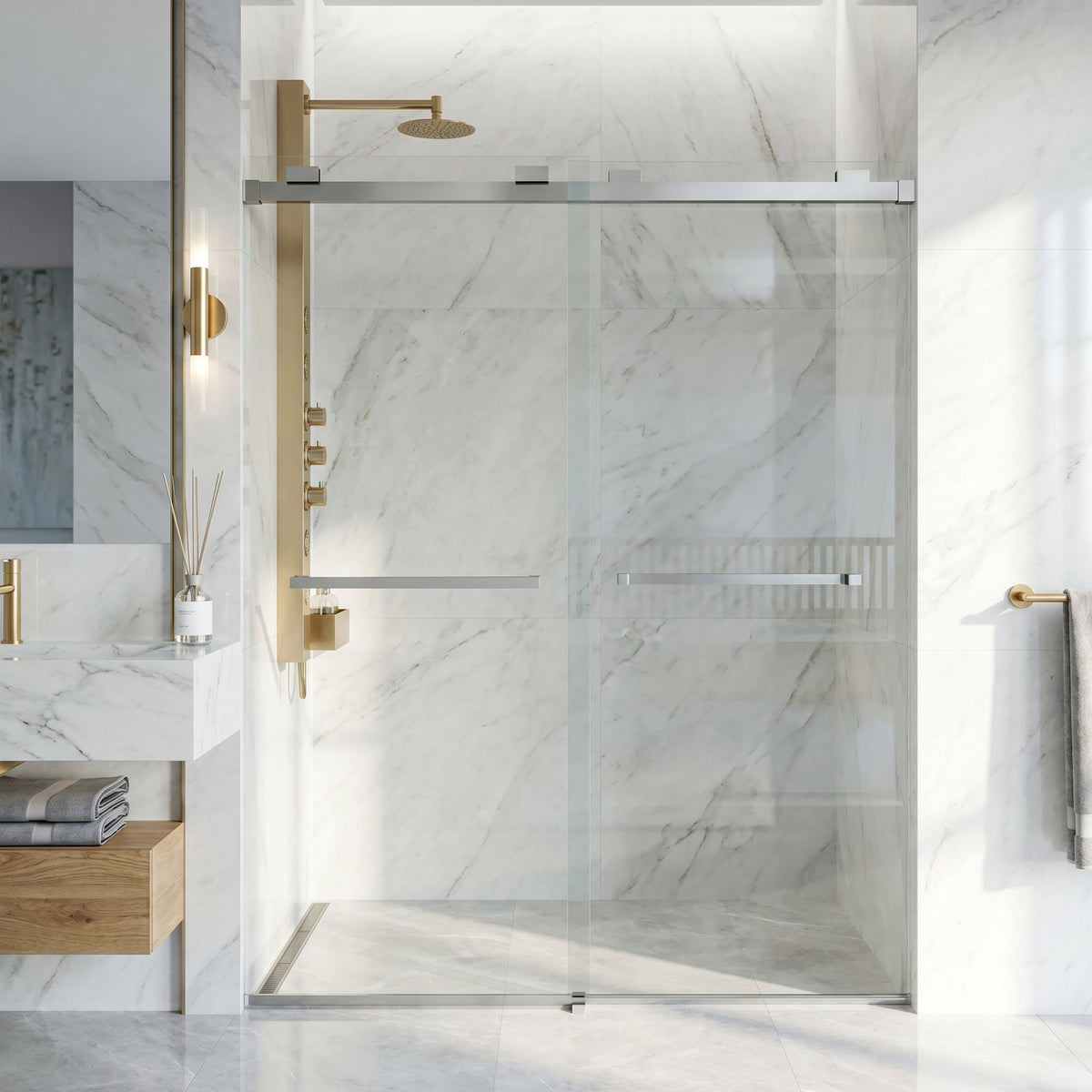 Houston Frameless Sliding Shower Door